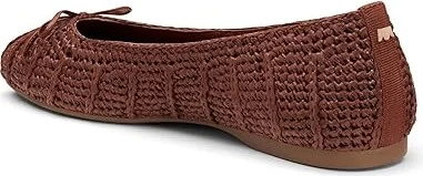 Birdies Hummingbird Raffia Flat Women's Shoes Walnut : 6.5 M, Leather - Image 4