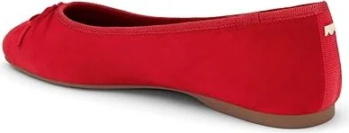 Birdies Hummingbird Suede Flat Women's Shoes Red : 5.5 M, Leather/Rubber/Suede - Image 4