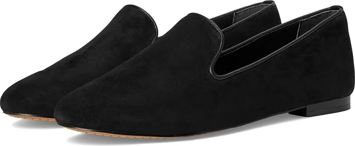 Birdies Starling Suede Flat Women's Shoes Black Suede : 6.5 M