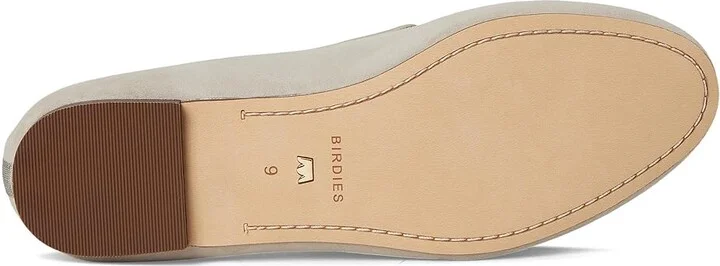Birdies Starling Suede Flat Women's Shoes Stone Suede : 10 M - Image 3