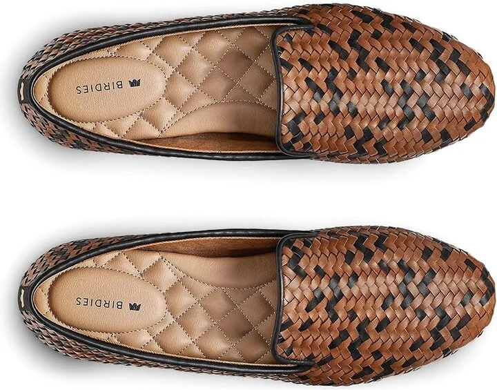 Birdies Starling Woven Flat Women's Shoes Cognac Basket Weave Woven : 5.5 M, Faux Leather - Image 2