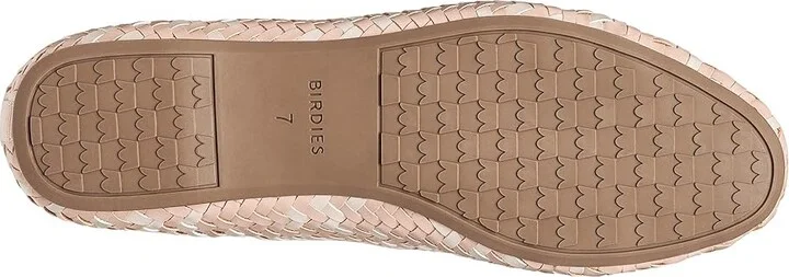 Birdies Starling Woven Flat Women's Shoes Pale Blush Basket Weave Woven : 6 M, Faux Leather - Image 3