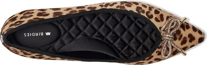 Birdies The Goldfinch 15 Ballet Flat Women's Shoes Leopardprint Calf Hair : 8 M, Mesh/Rubber/Velvet - Image 2