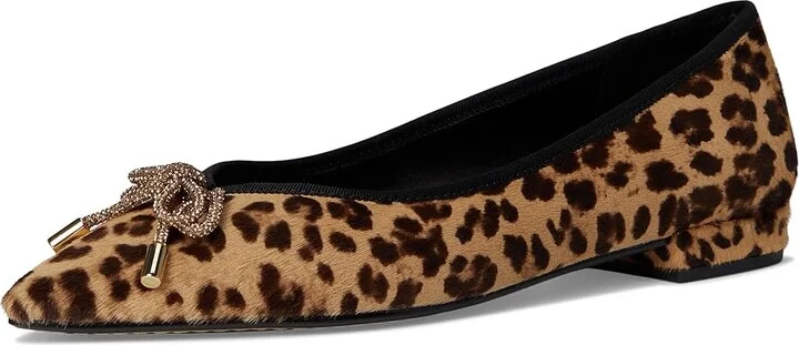 Birdies The Goldfinch 15 Ballet Flat Women's Shoes Leopardprint Calf Hair : 8 M, Mesh/Rubber/Velvet - Image 5