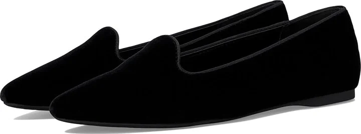 Birdies The Sparrow Flat Women's Shoes Black Velvet : 6.5 M