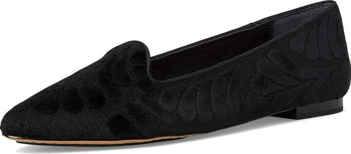 Birdies The Sparrow Flat Women's Shoes Black Velvet Embroidery : 12 M - Image 5