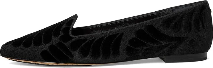 Birdies The Sparrow Flat Women's Shoes Black Velvet Embroidery : 12 M - Image 6