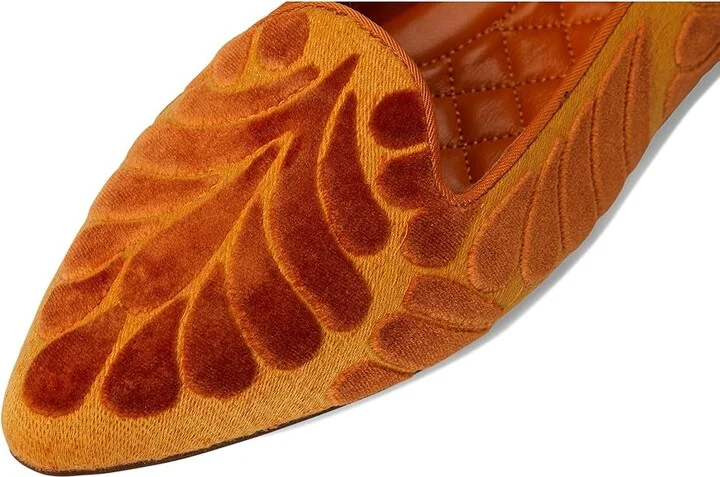 Birdies The Sparrow Flat Women's Shoes Marigold Velvet Embroidery : 9 M - Image 7