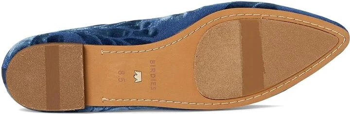 Birdies The Sparrow Flat Women's Shoes Ocean Velvet Embroidery : 5.5 M - Image 3