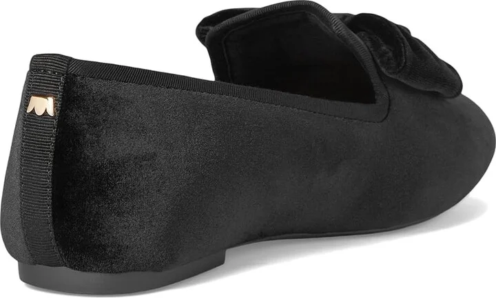 Birdies The Starling Flat Women's Shoes Black Velvet Bow : 5.5 M, Suede/Velvet - Image 4