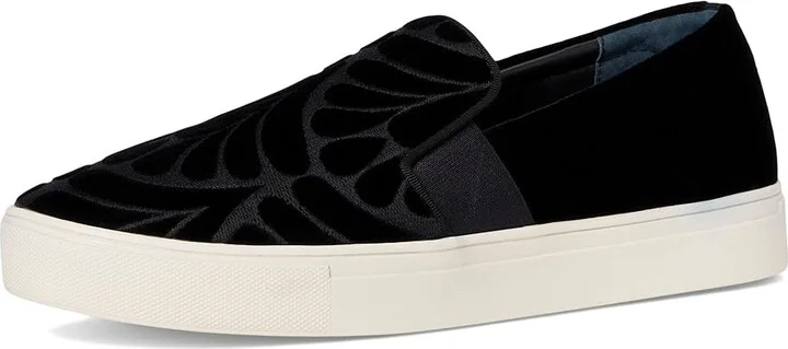 Birdies The Swift Sneaker Women's Shoes Black Velvet Embroidery : 7.5 M, Leather/Rubber - Image 5