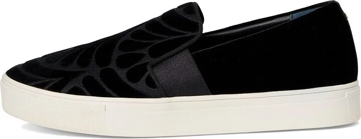 Birdies The Swift Sneaker Women's Shoes Black Velvet Embroidery : 7.5 M, Leather/Rubber - Image 6