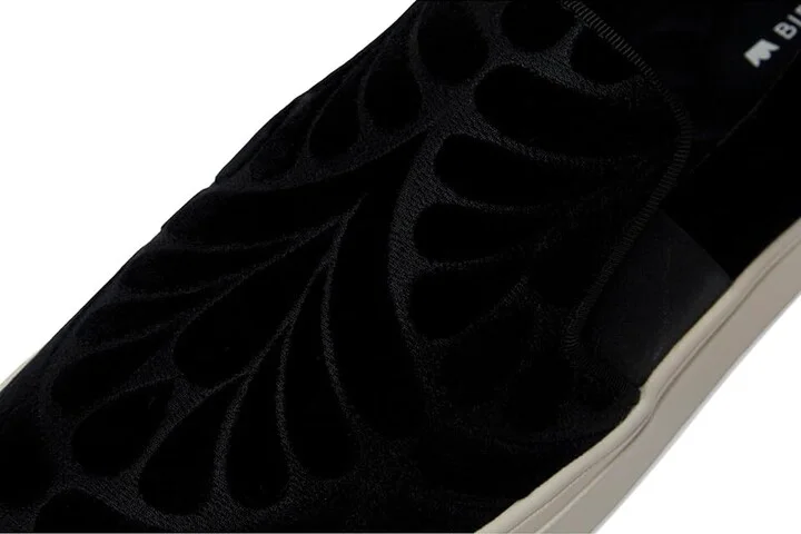 Birdies The Swift Sneaker Women's Shoes Black Velvet Embroidery : 7.5 M, Leather/Rubber - Image 7