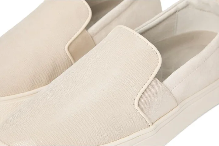 Birdies The Swift Sneaker Women's Shoes Bone Embossed Suede : 7 M, Leather/Rubber - Image 7