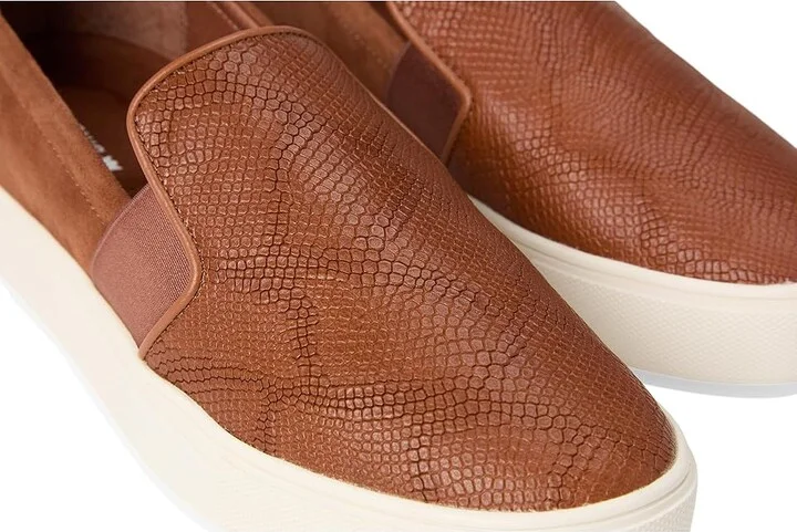 Birdies The Swift Sneaker Women's Shoes Cognac Embossed Leather : 8 M, Leather/Rubber - Image 7