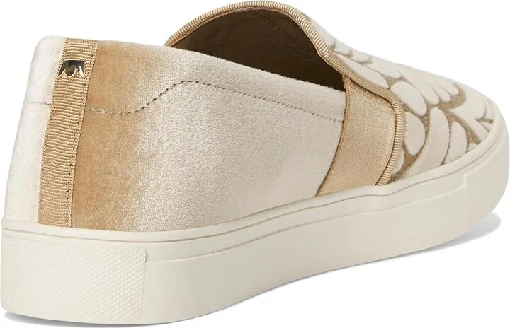 Birdies The Swift Sneaker Women's Shoes Taupe Velvet Embroidery : 10 M, Leather/Rubber - Image 4