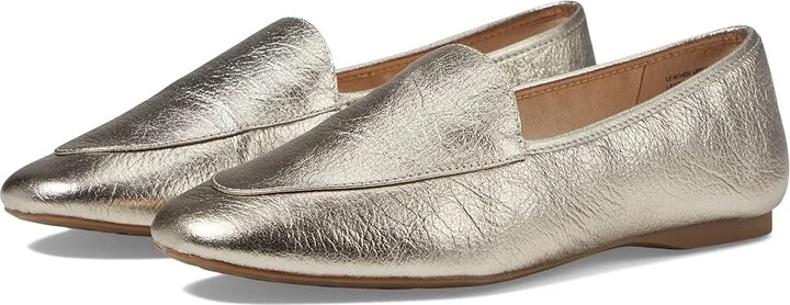 Birdies Vesper Leather Flat Women's Shoes Gold : 5 M