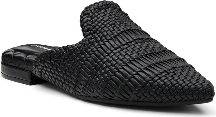 Birdies Women's Dove Woven Mule Mary Jane Flat