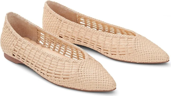 Birdies Women's Goldfinch Woven Flat Mary Jane