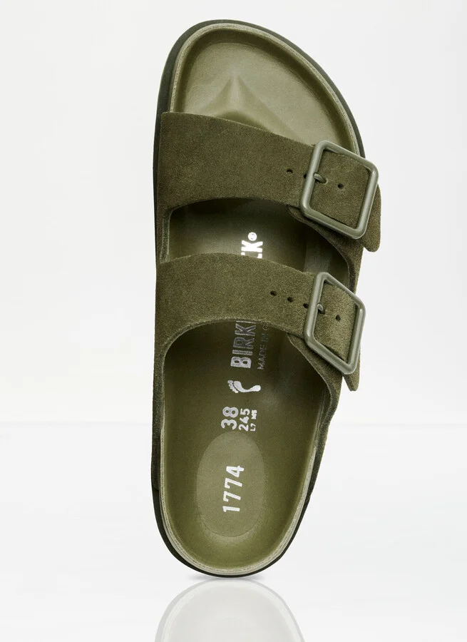 Birkenstock 1774 Arizona Cazador Sandals - Man Sandals Green Eu - 43 - Image 2