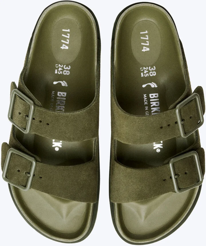 Birkenstock 1774 Arizona Cazador Sandals - Man Sandals Green Eu - 43 - Image 3