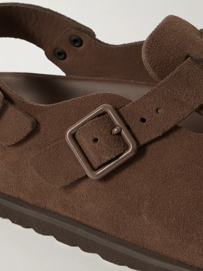 Birkenstock 1774 - Tokio Suede Clogs - Brown - Image 4