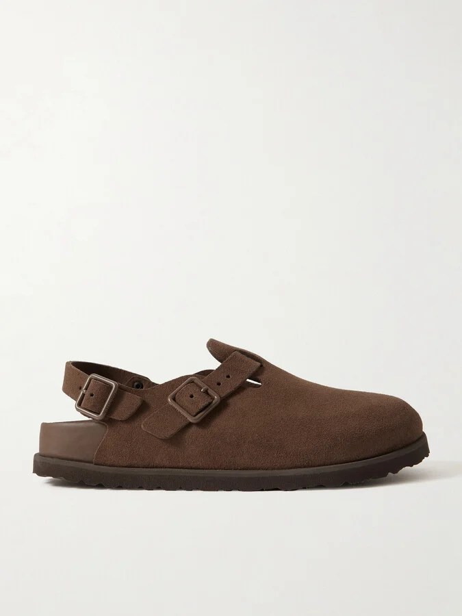 Birkenstock 1774 - Tokio Suede Clogs - Brown