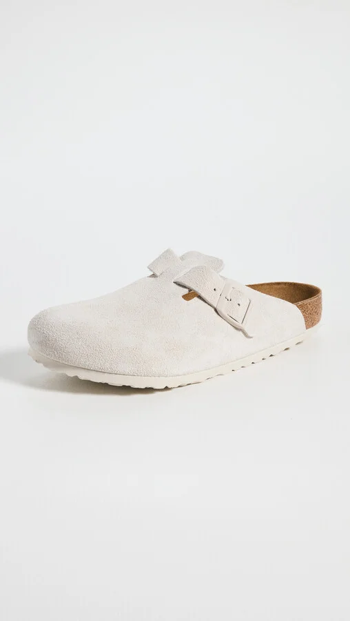 Birkenstock Antique White Boston Clogs - Image 3