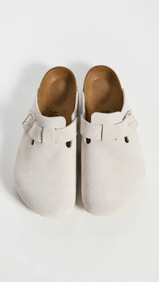 Birkenstock Antique White Boston Clogs - Image 4