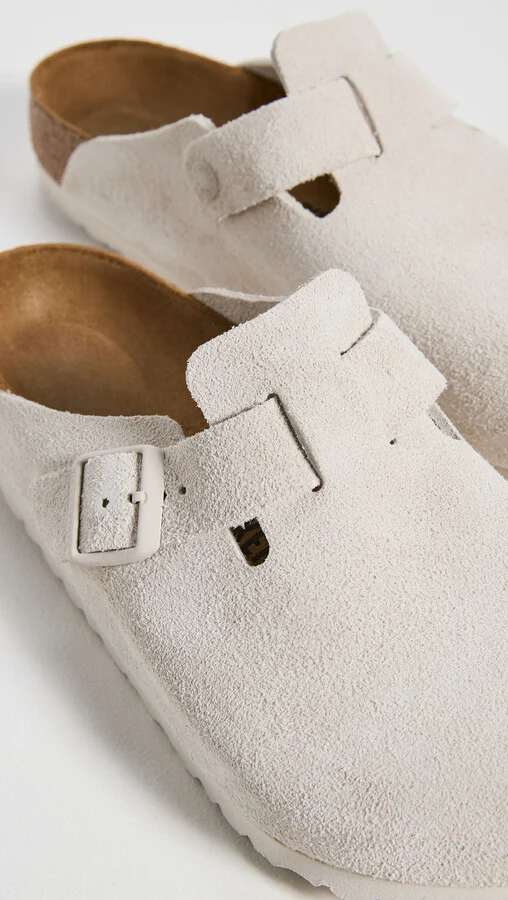 Birkenstock Antique White Boston Clogs - Image 5