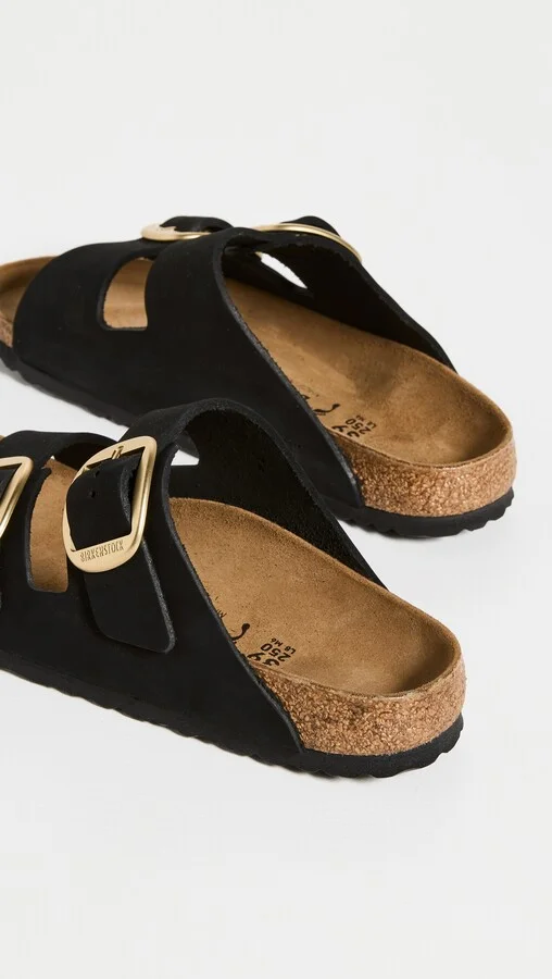 Birkenstock Arizona Big Buckle Gold Sandals - Image 5