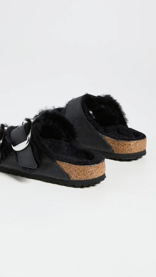 Birkenstock Arizona Big Buckle Shearling Sandals - Image 2