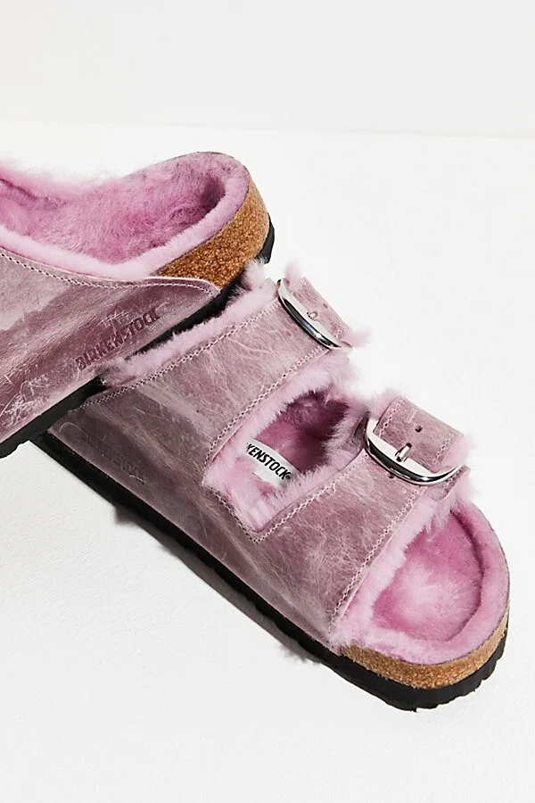Birkenstock Arizona Big Buckle Shearling Sandals - Image 3