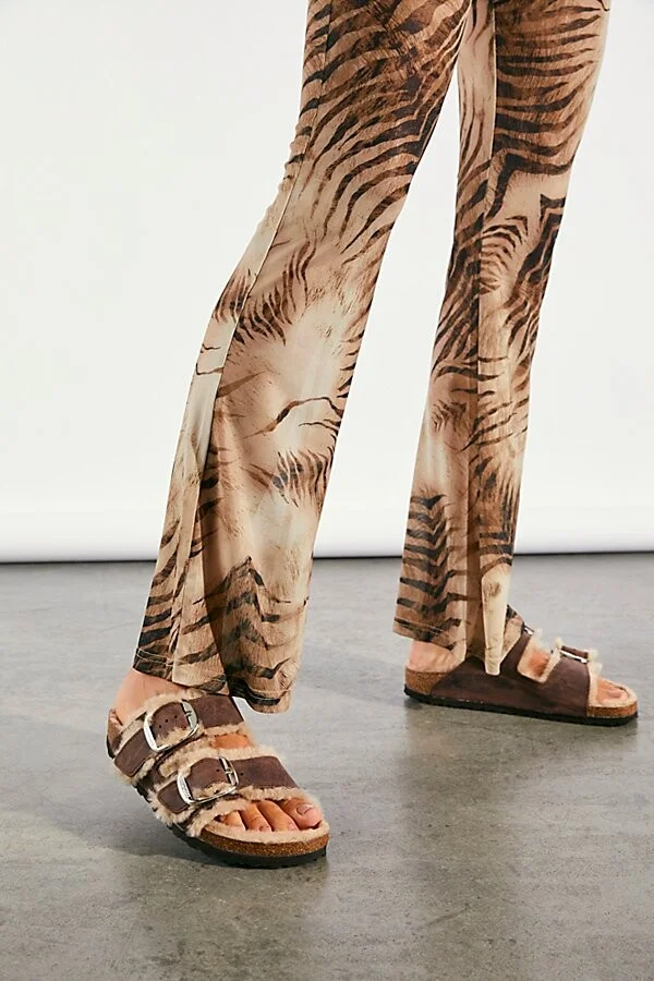 Birkenstock Arizona Big Buckle Shearling Sandals - Image 2