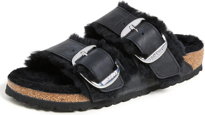 Birkenstock Arizona Big Buckle Shearling Sandals