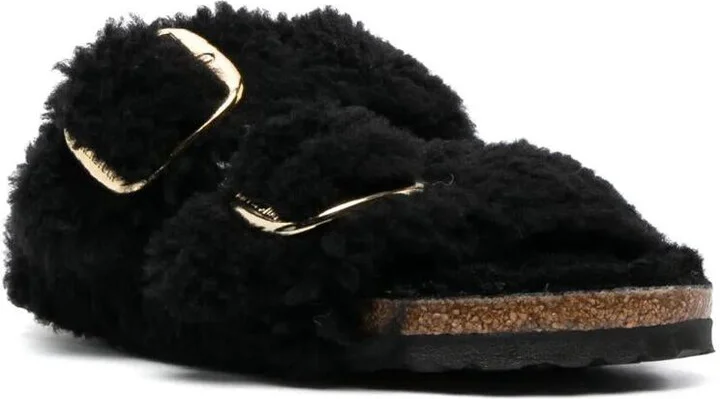 Birkenstock Arizona Big Buckle Shearling Sandals Shoes - Image 2