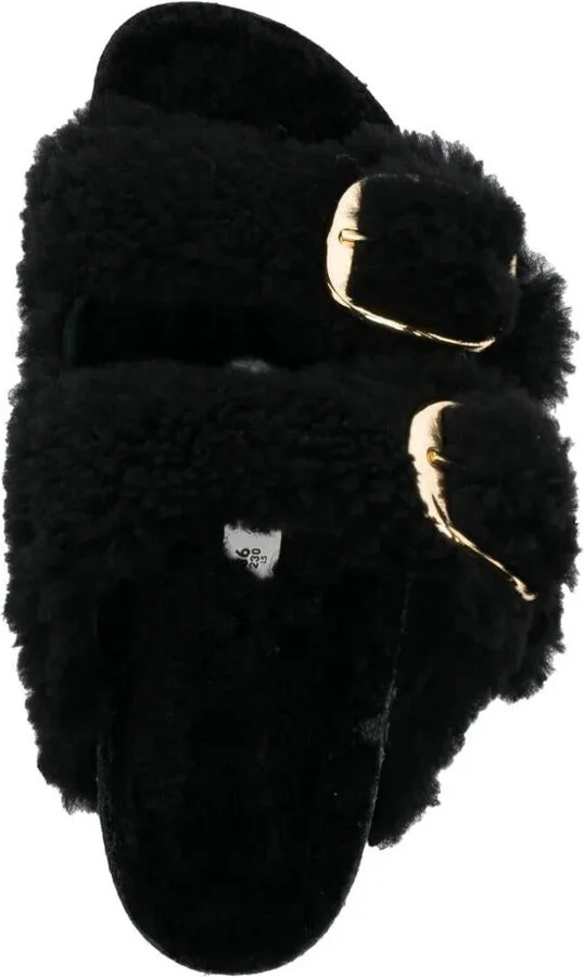Birkenstock Arizona Big Buckle Shearling Sandals Shoes - Image 4