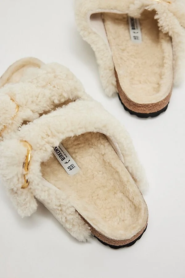 Birkenstock Arizona Big Buckle Teddy Sandals - Image 2