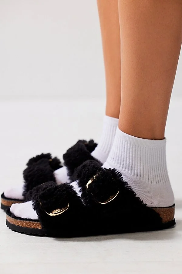 Birkenstock Arizona Big Buckle Teddy Sandals - Image 2
