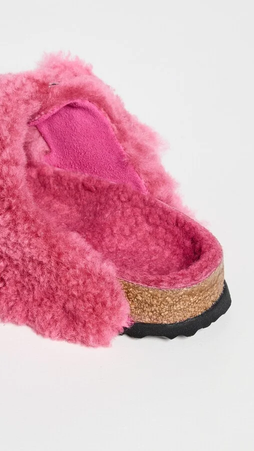 Birkenstock Arizona Big Buckle Teddy Sandals - Image 3
