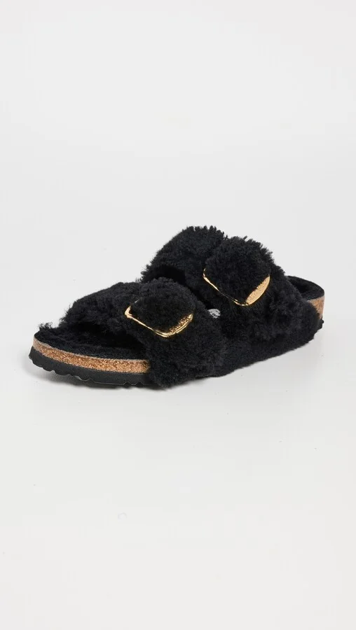 Birkenstock Arizona Big Buckle Teddy Sandals - Image 2