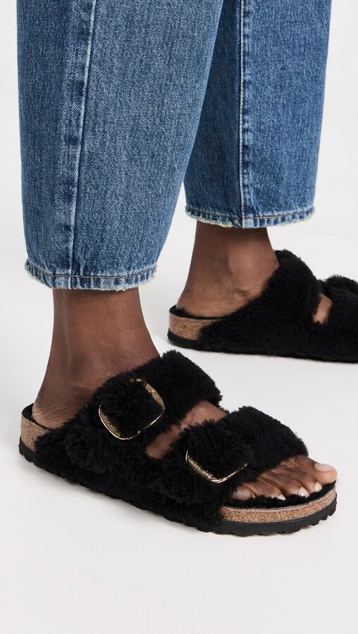 Birkenstock Arizona Big Buckle Teddy Sandals - Image 3