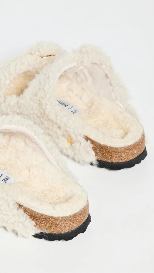 Birkenstock Arizona Big Buckle Teddy Sandals - Image 3