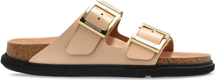 Birkenstock Arizona Db Shine New Beige, Natural Leather Shoes