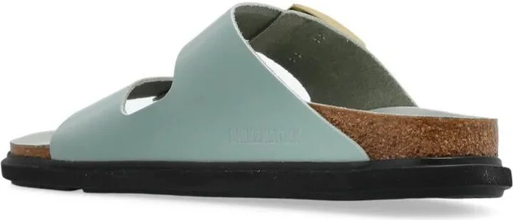 Birkenstock Arizona Droplet Buckle Shiny Leather Sandals Shoes - Image 3
