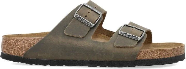 Birkenstock Arizona Faded Khaki, Oiled Leather Shoes