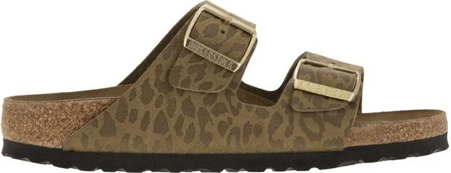 Birkenstock Arizona Leopard-Print Slip On Sandals