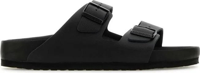 Birkenstock Arizona Logo Engraved Double Buckled Sandals