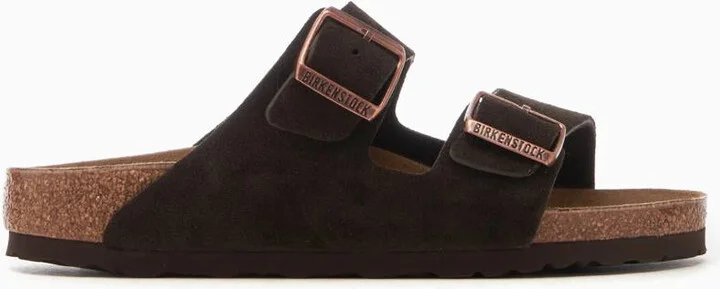 Birkenstock Arizona Mocha, Suede Leather Shoes