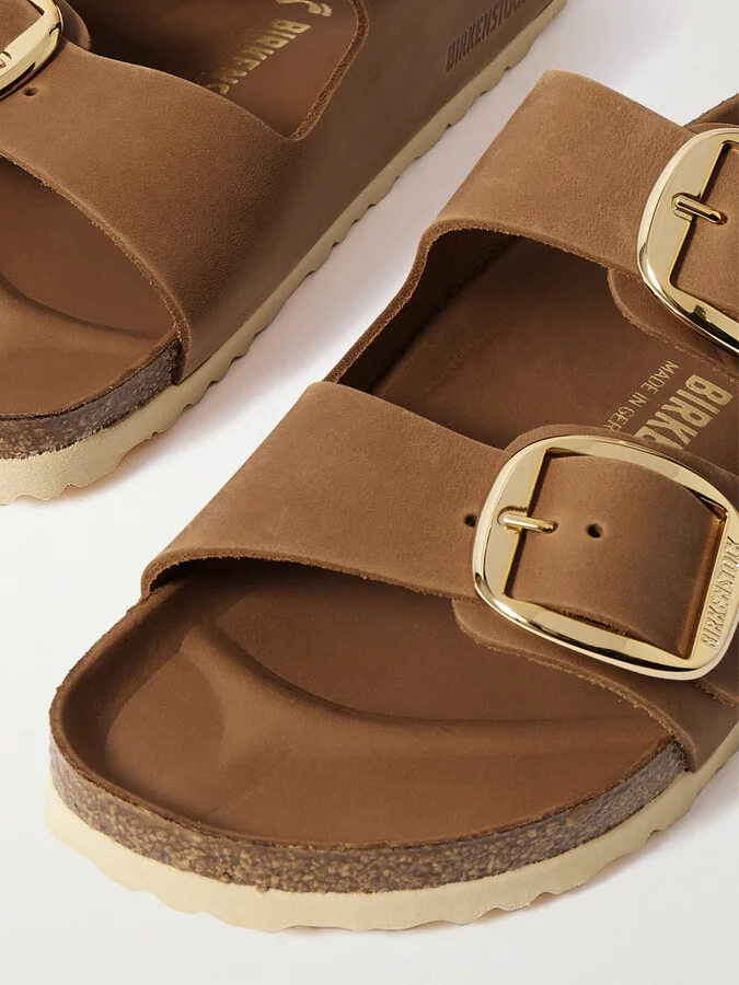 Birkenstock - Arizona Oiled Leather Sandals - Brown - Image 4